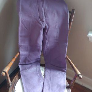 Vintage Purple Leather Pants RocknRoll Petite